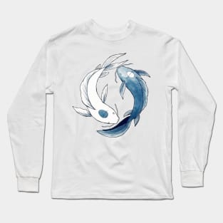 Koi fish yinyang Long Sleeve T-Shirt